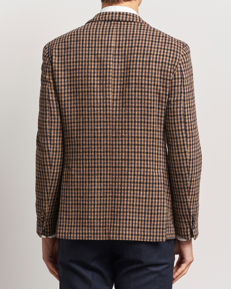 Homme | Blazers | L.B.M. 1911 | Jack Regular Small Check Wool Blazer Brown