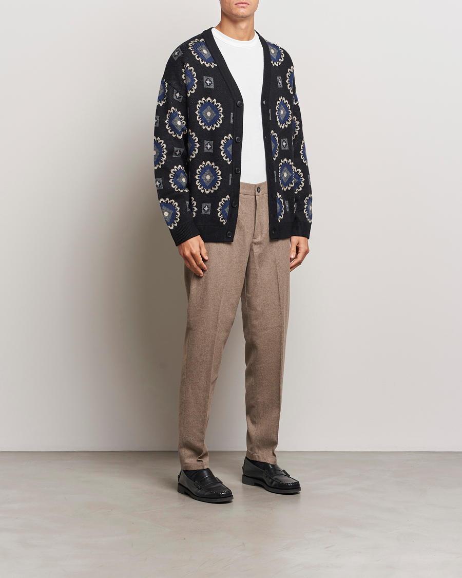 Homme | Pantalons | LES DEUX | Como Reg Wool Pants Desert Taupe Melange