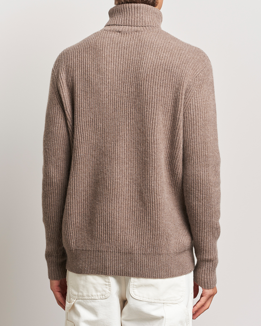 Homme | Pulls Et Tricots | LES DEUX | Eddie Wool Rib Rollneck Mountain Grey Melange