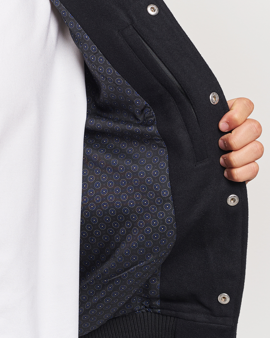 Homme | Manteaux Et Vestes | LES DEUX | Rhett Varsity Jacket Black