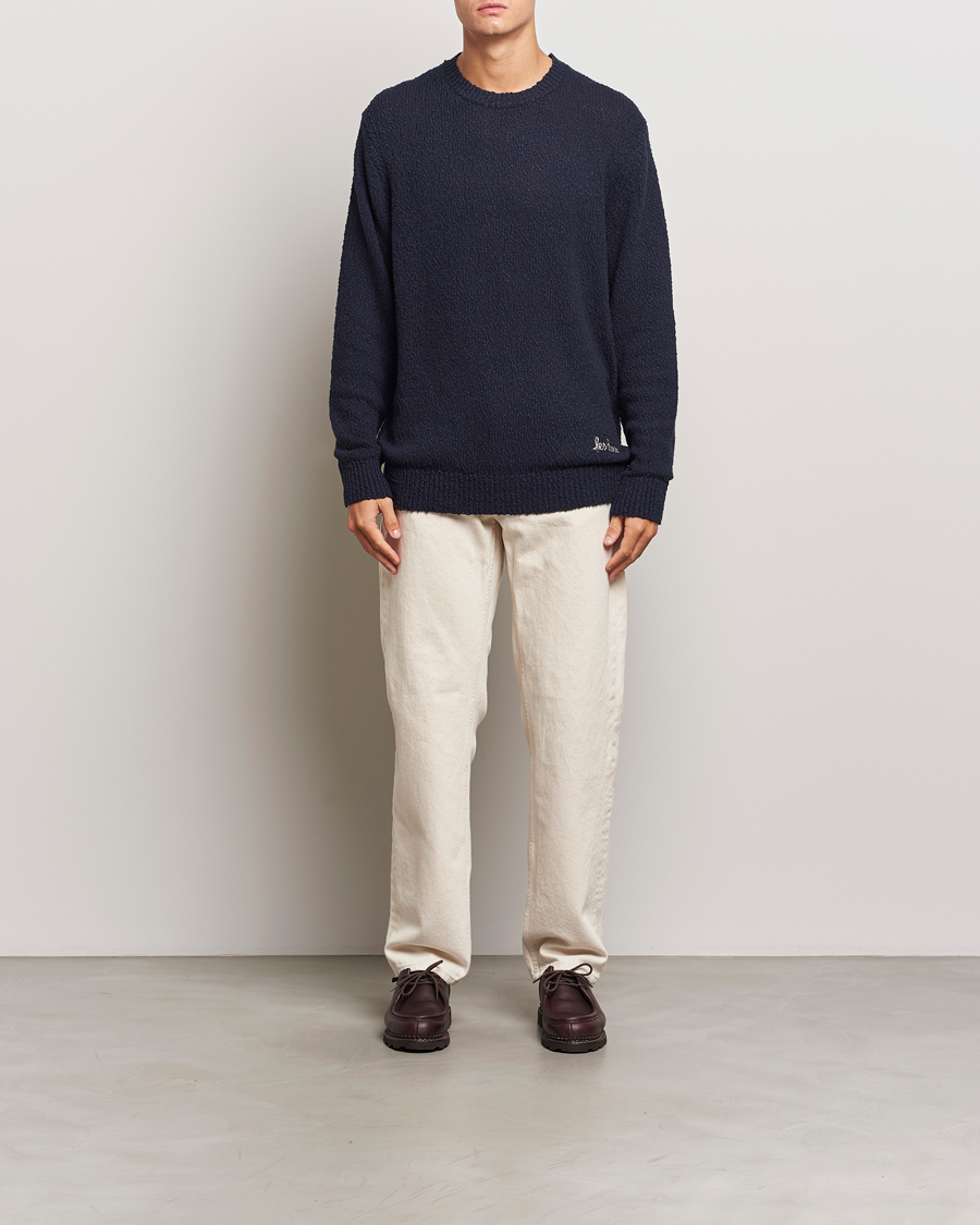 Homme | Pulls Et Tricots | LES DEUX | Errol Cotton Roundneck Dark Navy