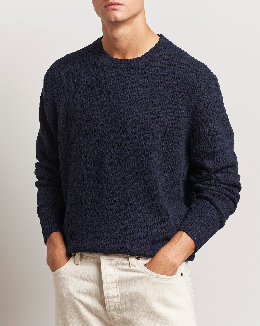 Homme | Pulls Et Tricots | LES DEUX | Errol Cotton Roundneck Dark Navy