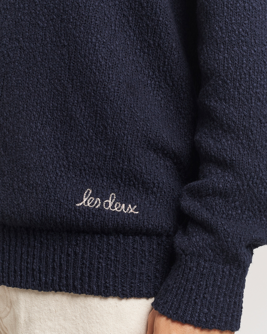 Homme | Pulls Et Tricots | LES DEUX | Errol Cotton Roundneck Dark Navy