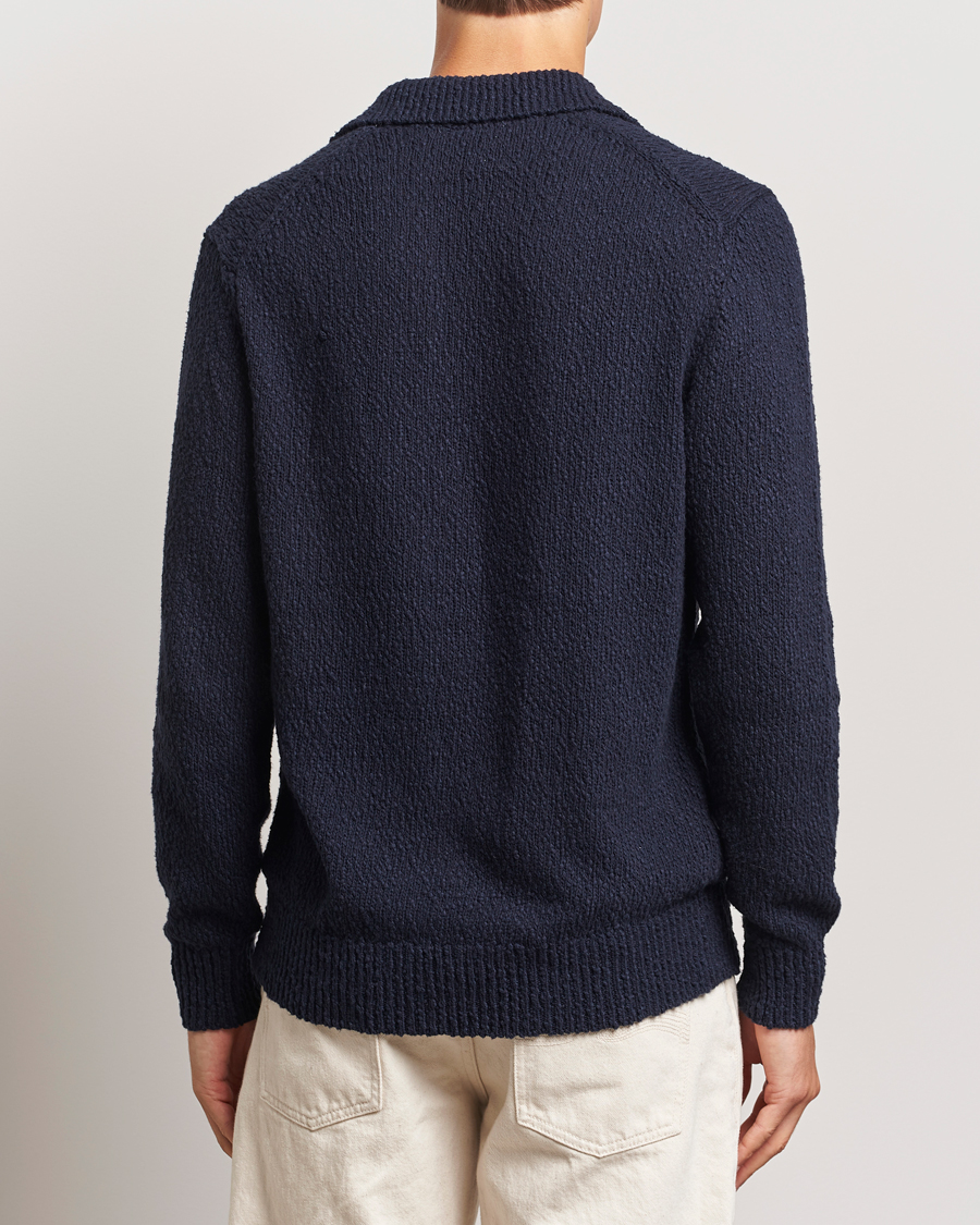 Homme | Pulls Et Tricots | LES DEUX | Errol Cotton Rugby Knit Dark Navy