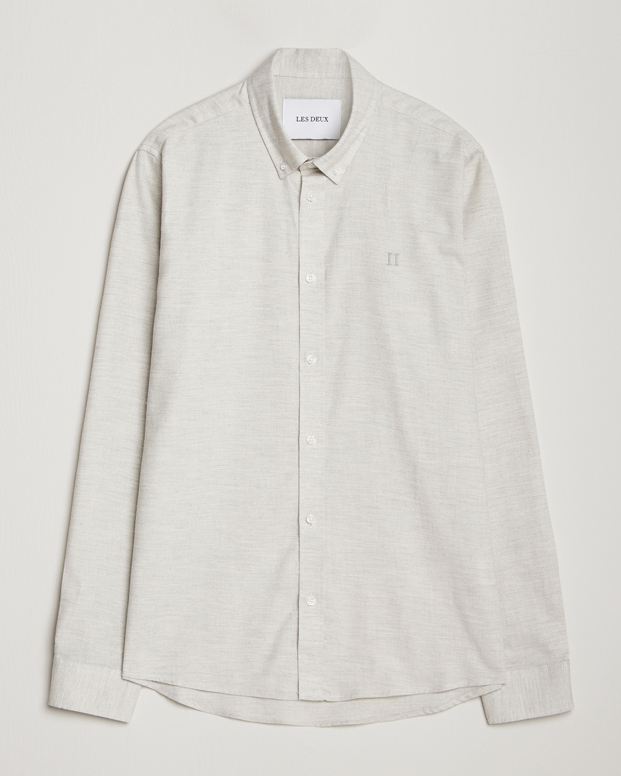 Homme | Chemises | LES DEUX | Dessert Reg Shirt Snow Melange
