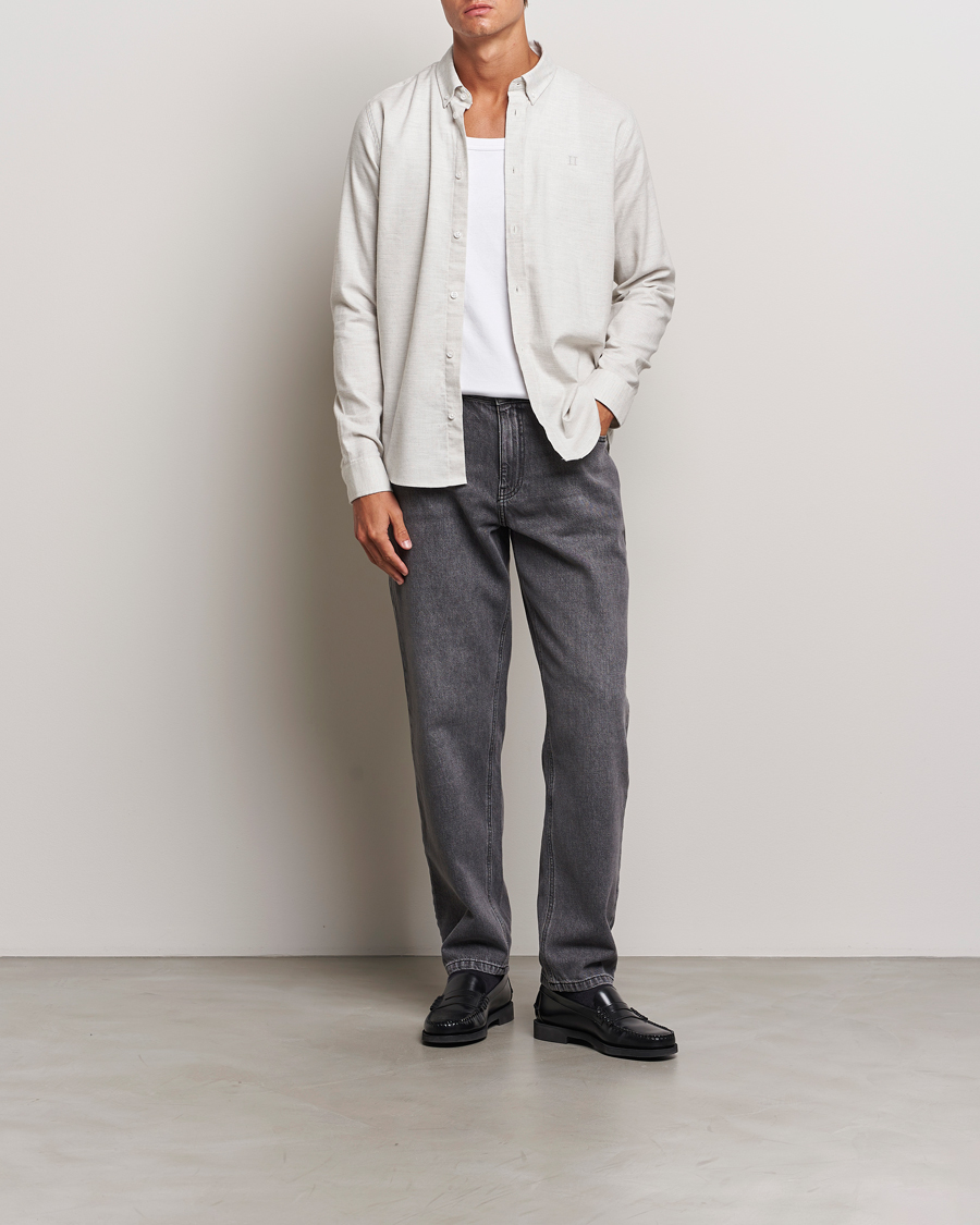 Homme | Chemises | LES DEUX | Dessert Reg Shirt Snow Melange