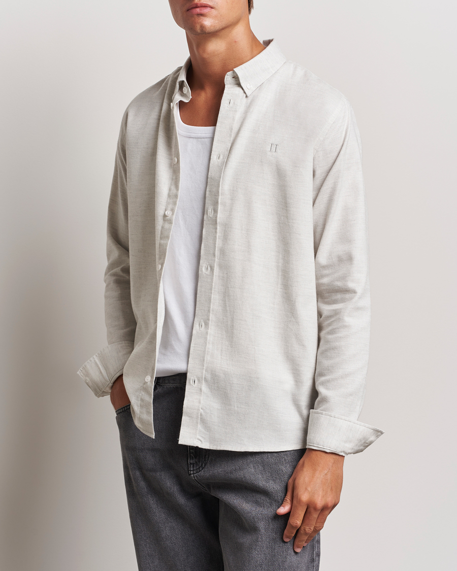 Homme | Chemises | LES DEUX | Dessert Reg Shirt Snow Melange