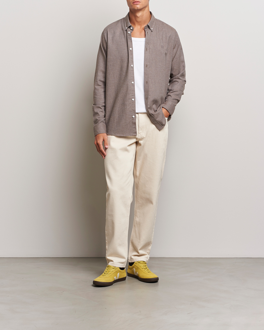 Homme | Chemises | LES DEUX | Dessert Reg Shirt Mountain Grey Melange