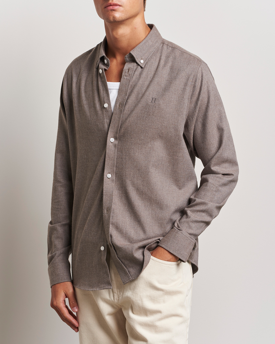 Homme | Chemises | LES DEUX | Dessert Reg Shirt Mountain Grey Melange