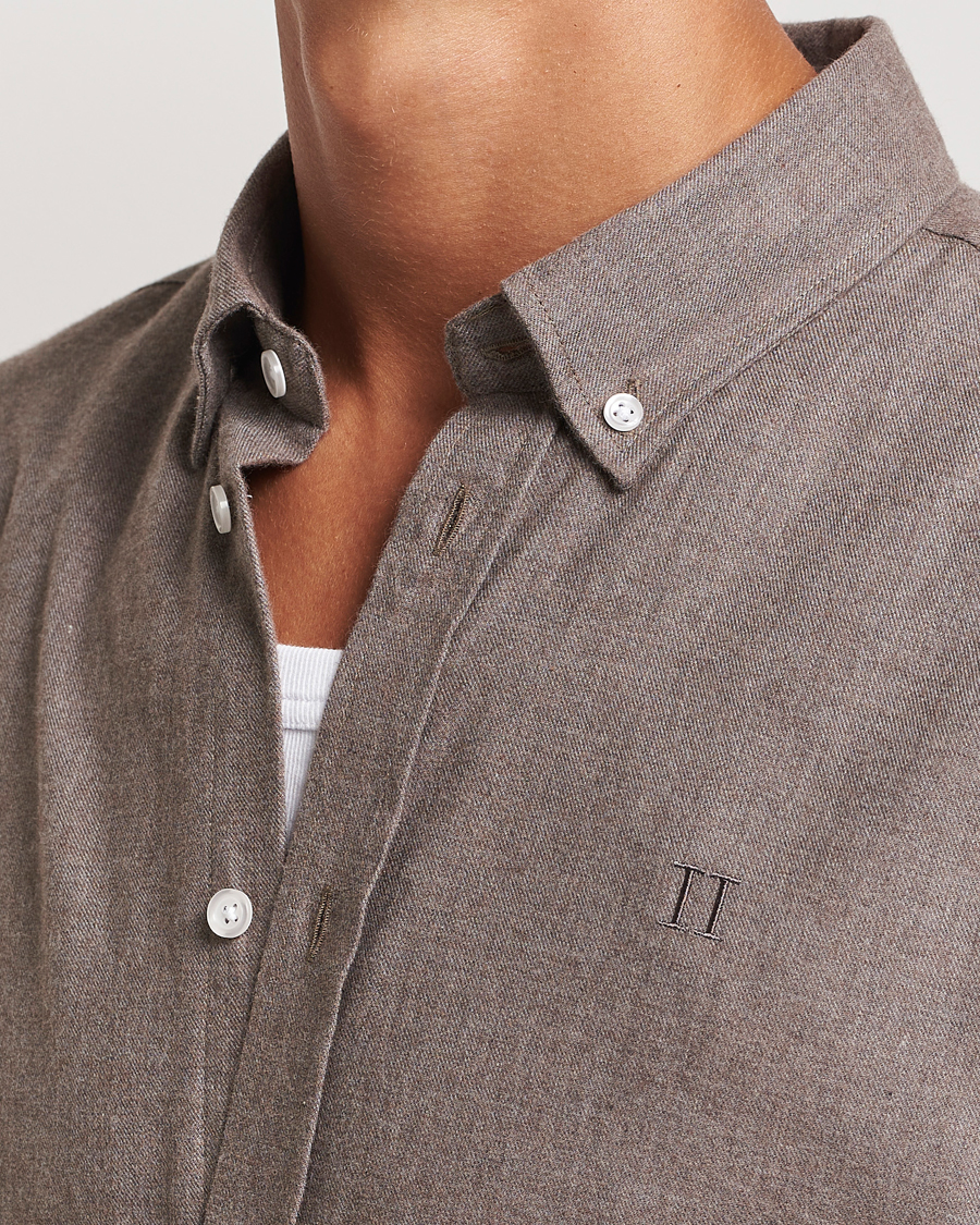Homme | Chemises | LES DEUX | Dessert Reg Shirt Mountain Grey Melange