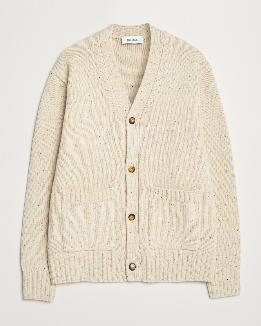 Homme | Pulls Et Tricots | LES DEUX | Gary Fleck Wool Cardigan Light Sand
