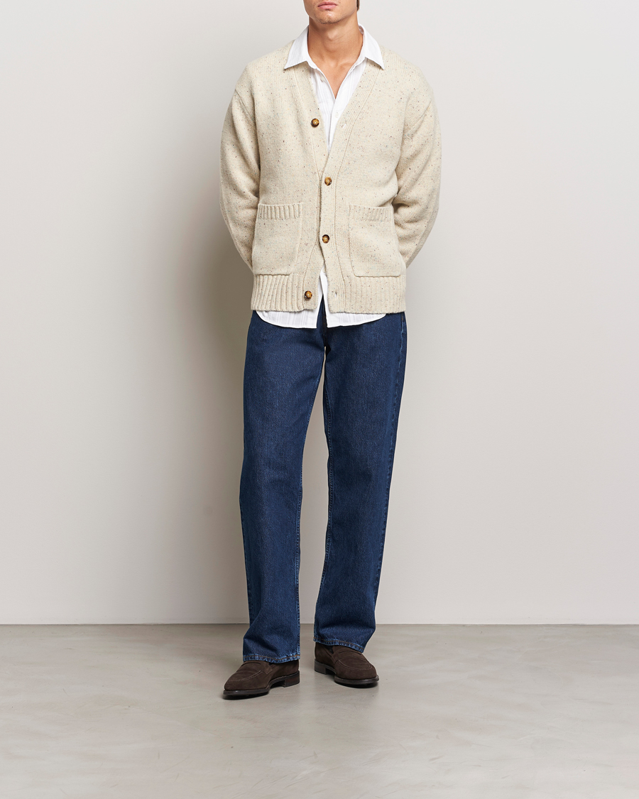 Homme | Pulls Et Tricots | LES DEUX | Gary Fleck Wool Cardigan Light Sand