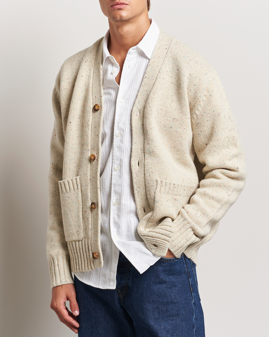 Homme | Pulls Et Tricots | LES DEUX | Gary Fleck Wool Cardigan Light Sand
