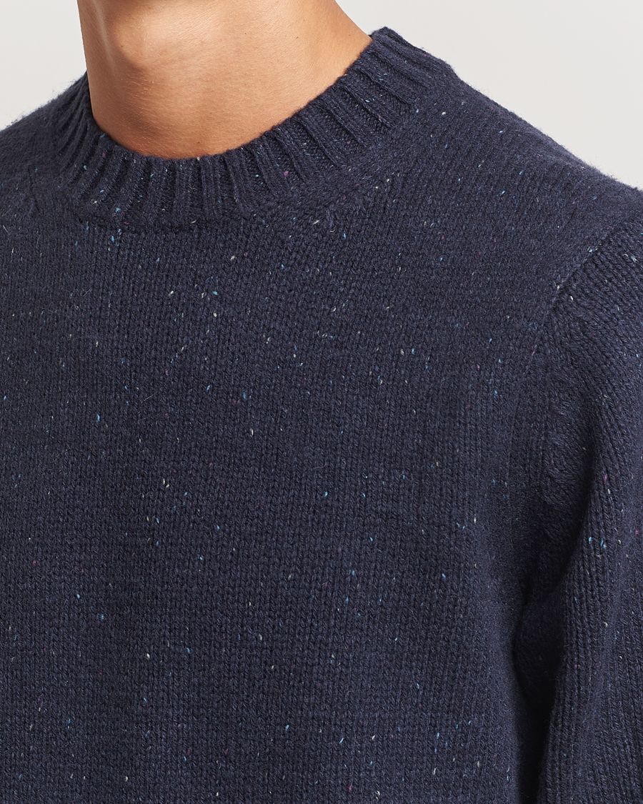 Homme | Pulls Et Tricots | LES DEUX | Gary Fleck Wool Roundneck Dark Navy