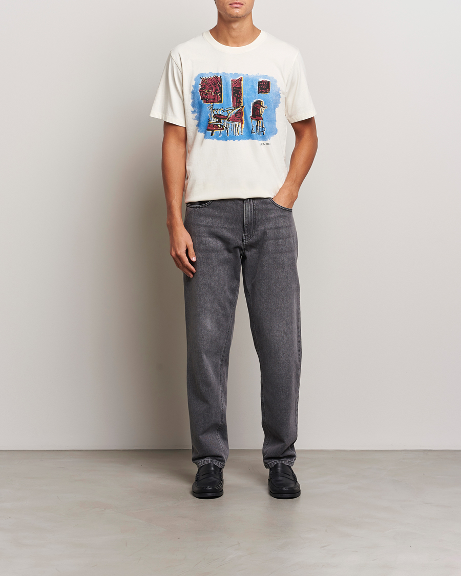 Homme | T-shirts | LES DEUX | Berkeley Print T-Shirt Ivory