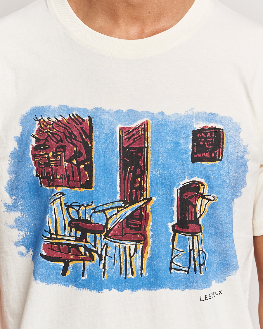 Homme | T-shirts | LES DEUX | Berkeley Print T-Shirt Ivory