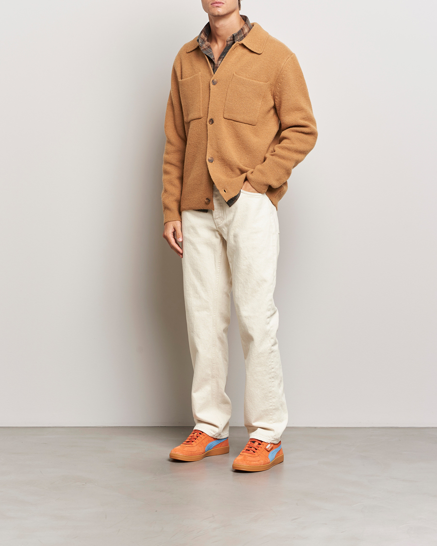 Homme | Pulls Et Tricots | LES DEUX | Fischer Milano Overshirt Tobacco Brown