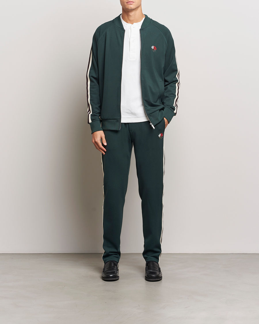 Homme | Pulls Et Tricots | LES DEUX | Sterling Track Jacket 2.0 Pine Green/Ivory