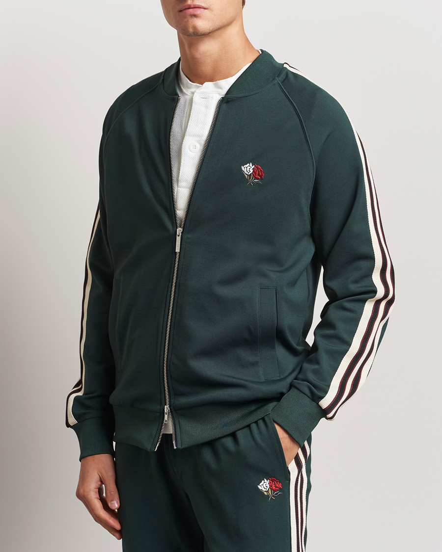 Homme | Pulls Et Tricots | LES DEUX | Sterling Track Jacket 2.0 Pine Green/Ivory