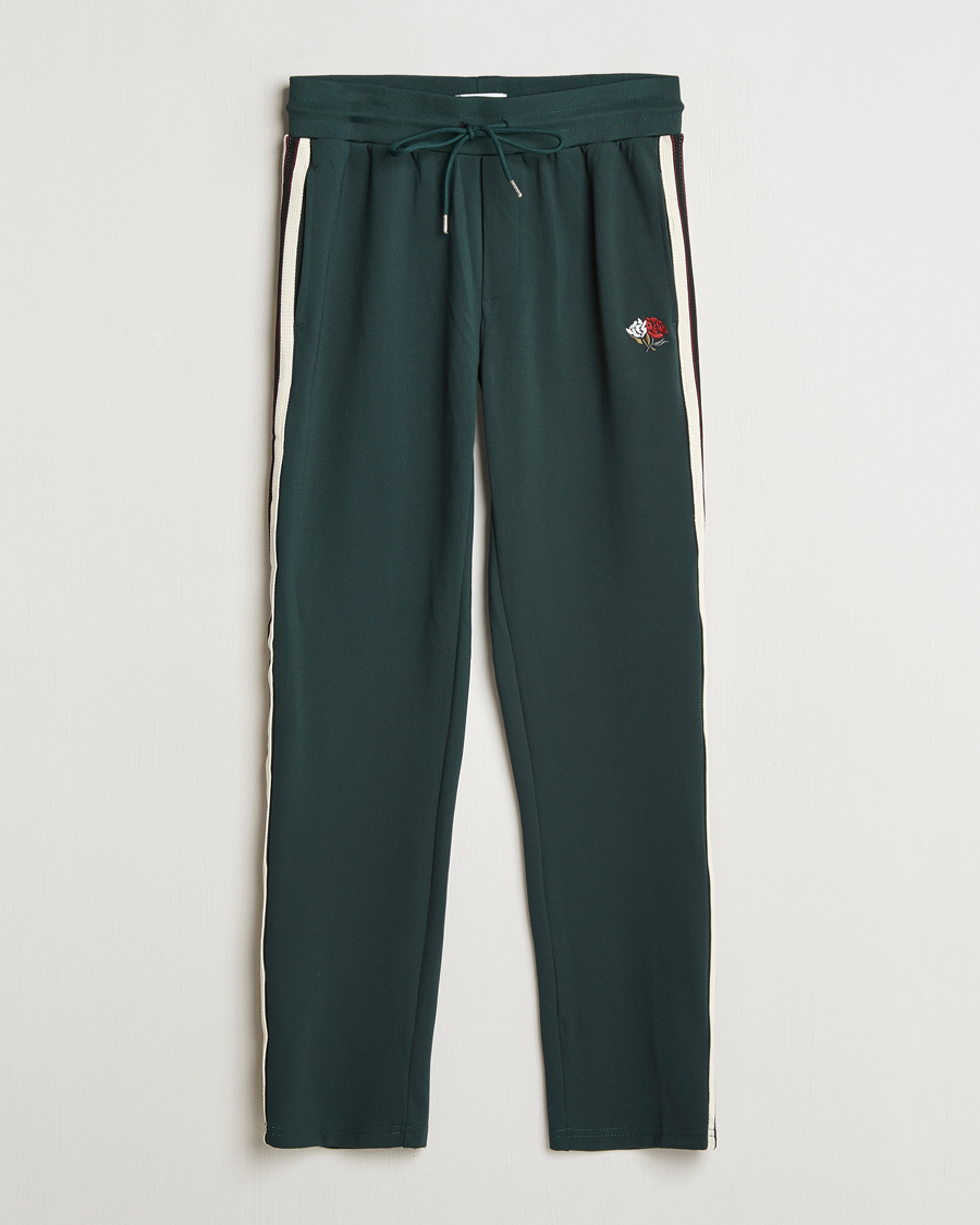 Homme | Pantalons | LES DEUX | Sterling Track Pants 2.0 Pine Green/Ivory