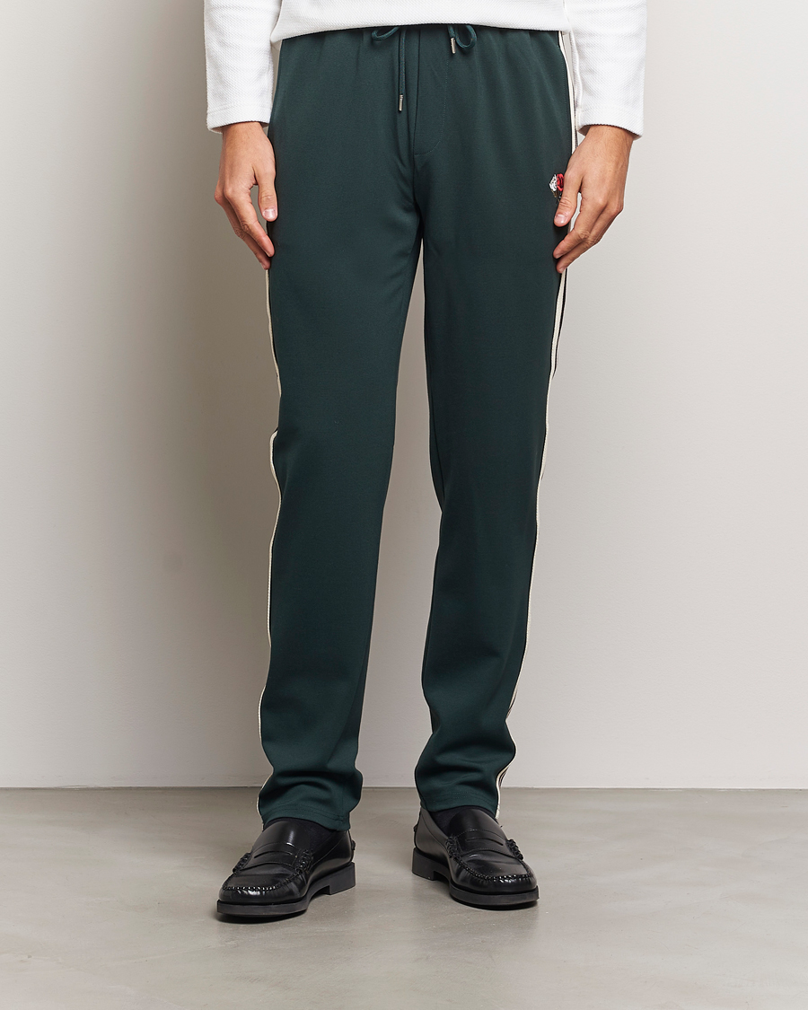 Homme | Pantalons | LES DEUX | Sterling Track Pants 2.0 Pine Green/Ivory