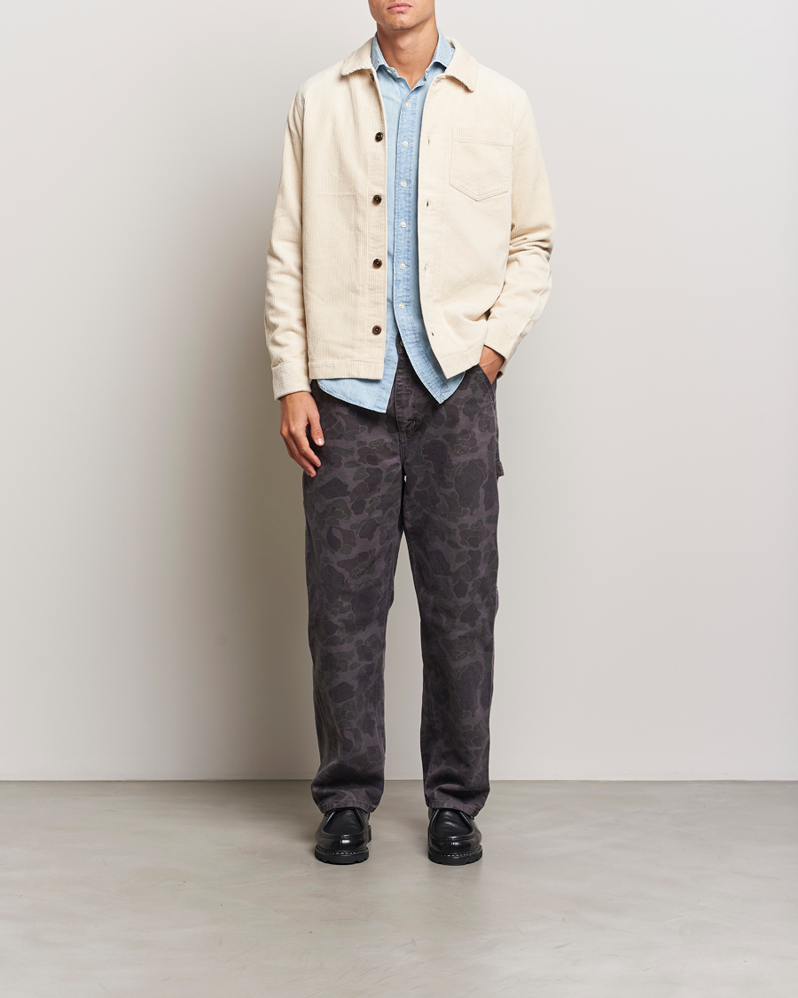 Homme | Chemises | LES DEUX | Layton Corduroy Overshirt Ivory