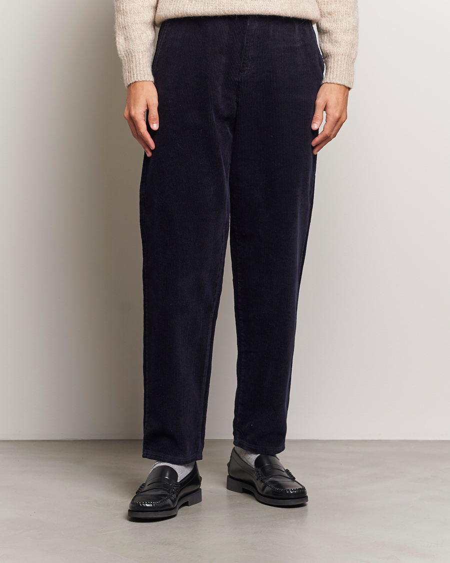 Homme | Pantalons | LES DEUX | Kody Heavy Corduroy Pants Dark Navy