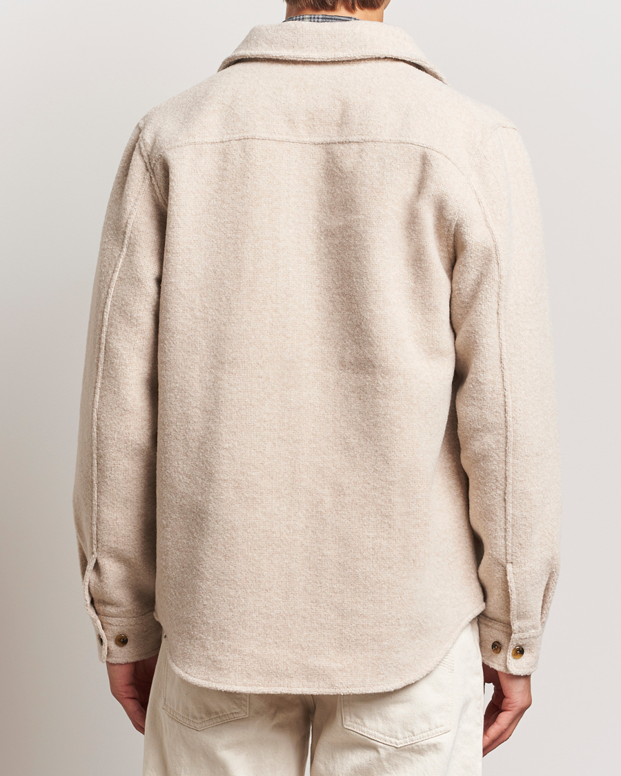 Homme | Chemises | LES DEUX | Lennon Boucle Overshirt Ivory