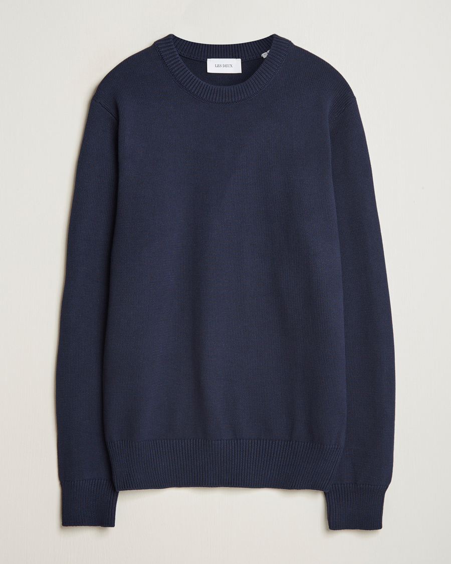 Homme | Pulls Et Tricots | LES DEUX | Gary Cotton Knit 2.0 Dark Navy