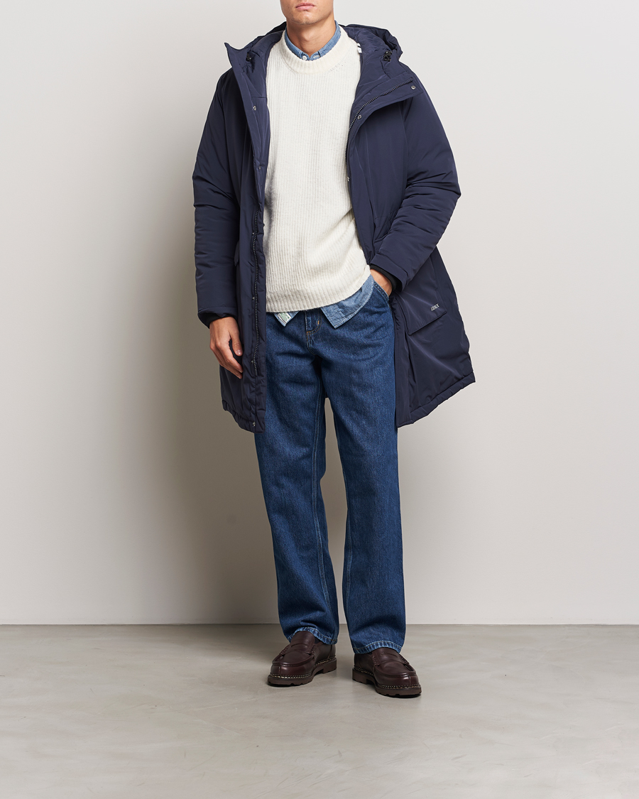 Homme | Manteaux Et Vestes | LES DEUX | Channing Padded Parka Coat Dark Navy