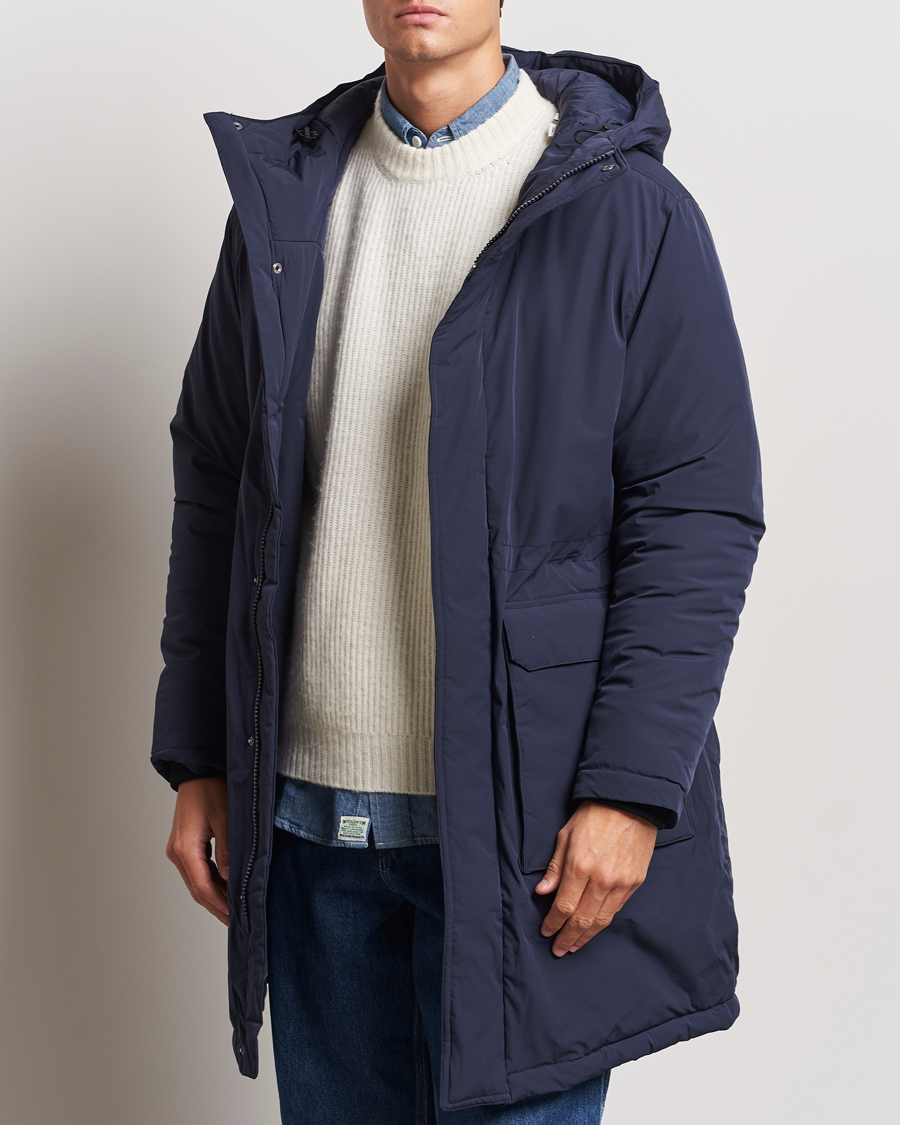 Homme | Manteaux Et Vestes | LES DEUX | Channing Padded Parka Coat Dark Navy