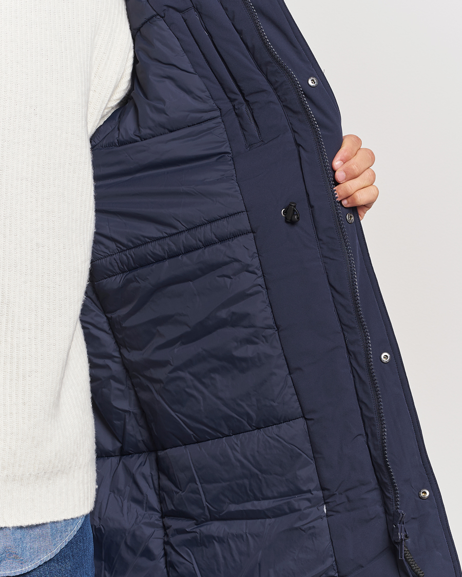 Homme | Manteaux Et Vestes | LES DEUX | Channing Padded Parka Coat Dark Navy