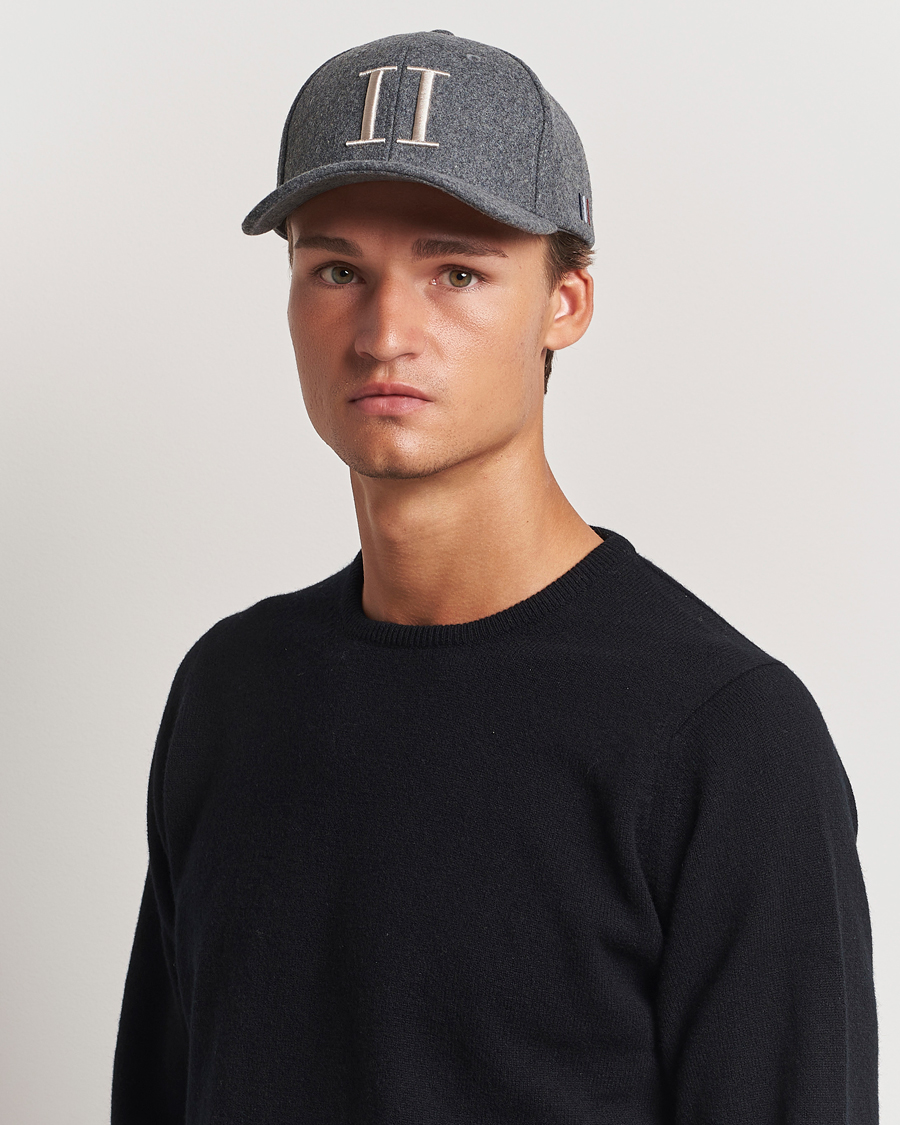 Homme | Les Deux Encore Wool Baseball Cap Light Grey Melange | LES DEUX | Encore Wool Baseball Cap Light Grey Melange