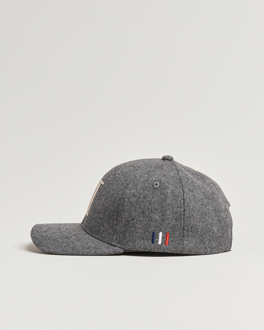 Homme | Les Deux Encore Wool Baseball Cap Light Grey Melange | LES DEUX | Encore Wool Baseball Cap Light Grey Melange