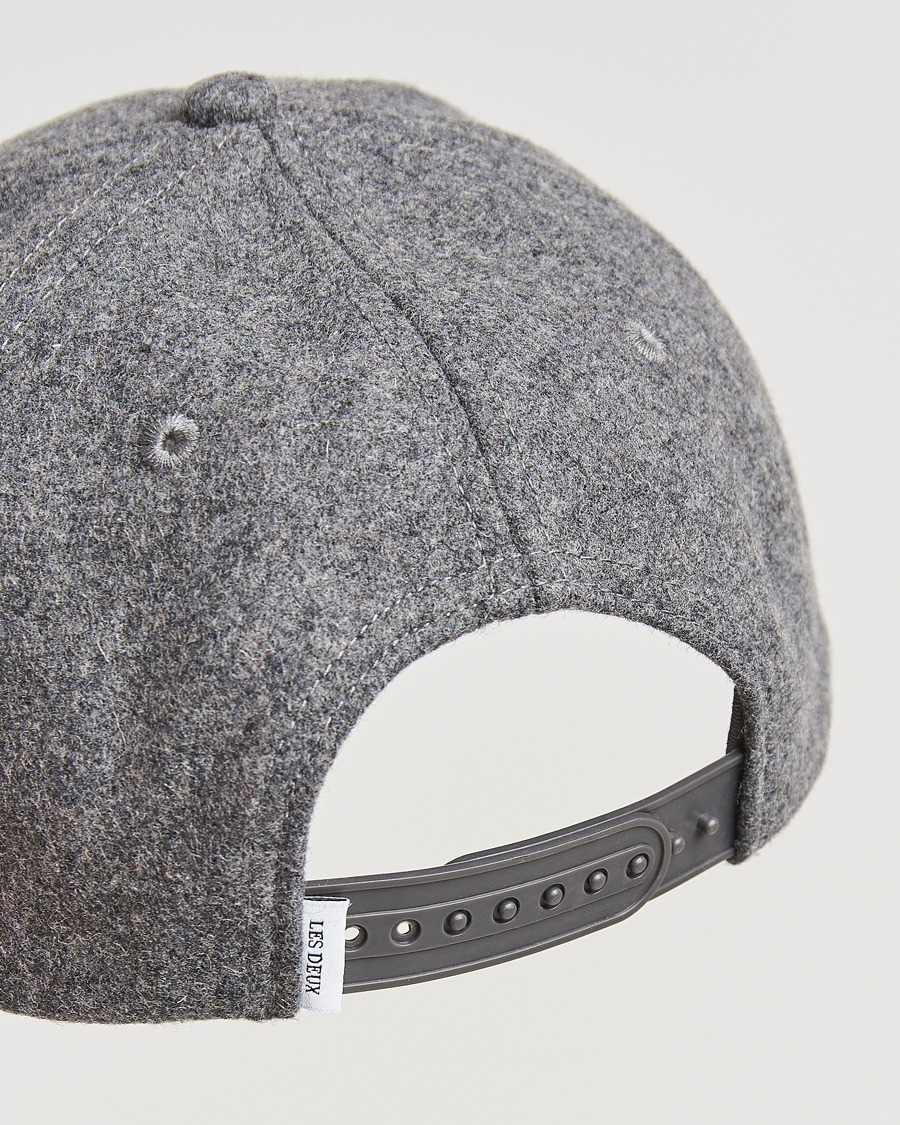 Homme | Les Deux Encore Wool Baseball Cap Light Grey Melange | LES DEUX | Encore Wool Baseball Cap Light Grey Melange