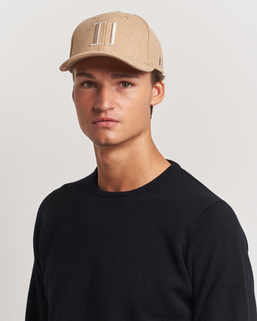 Homme | Les Deux Encore Wool Baseball Cap Dark Sand Melange | LES DEUX | Encore Wool Baseball Cap Dark Sand Melange