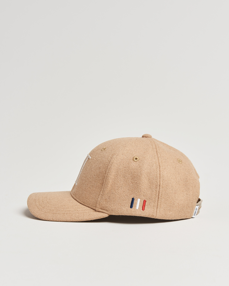 Homme | Les Deux Encore Wool Baseball Cap Dark Sand Melange | LES DEUX | Encore Wool Baseball Cap Dark Sand Melange