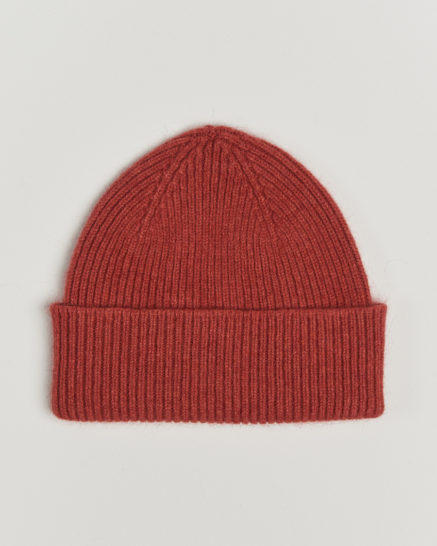 Homme | Bonnets | Le Bonnet | Lambswool/Caregora Beanie Terra