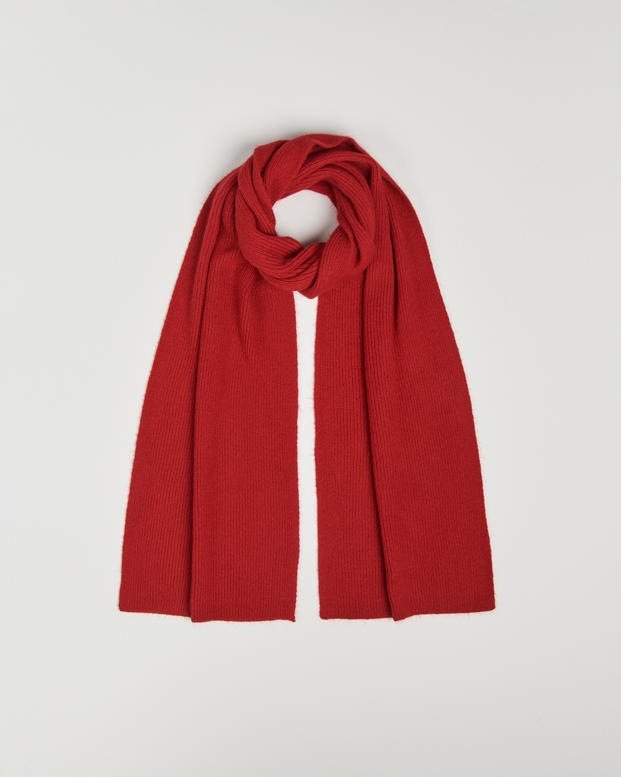 Homme | Écharpes | Le Bonnet | Lambswool/Caregora Scarf Framboise