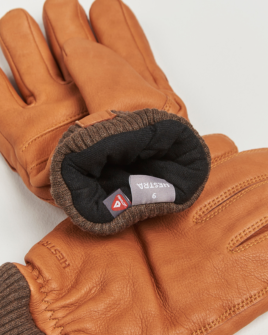 Homme | Gants | Hestra | Tore Deerskin Primaloft Lined Glove Cognac