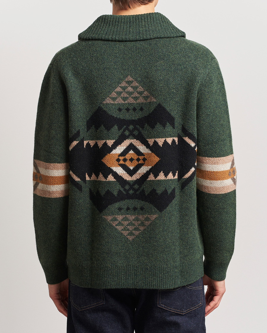 Homme | Pulls Et Tricots | Pendleton | Nehalem Lambswool Cardigan Forest Green