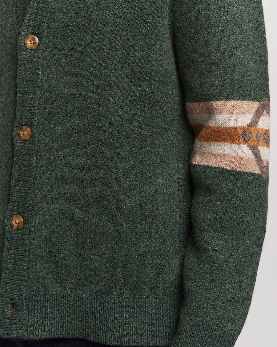 Homme | Pulls Et Tricots | Pendleton | Nehalem Lambswool Cardigan Forest Green