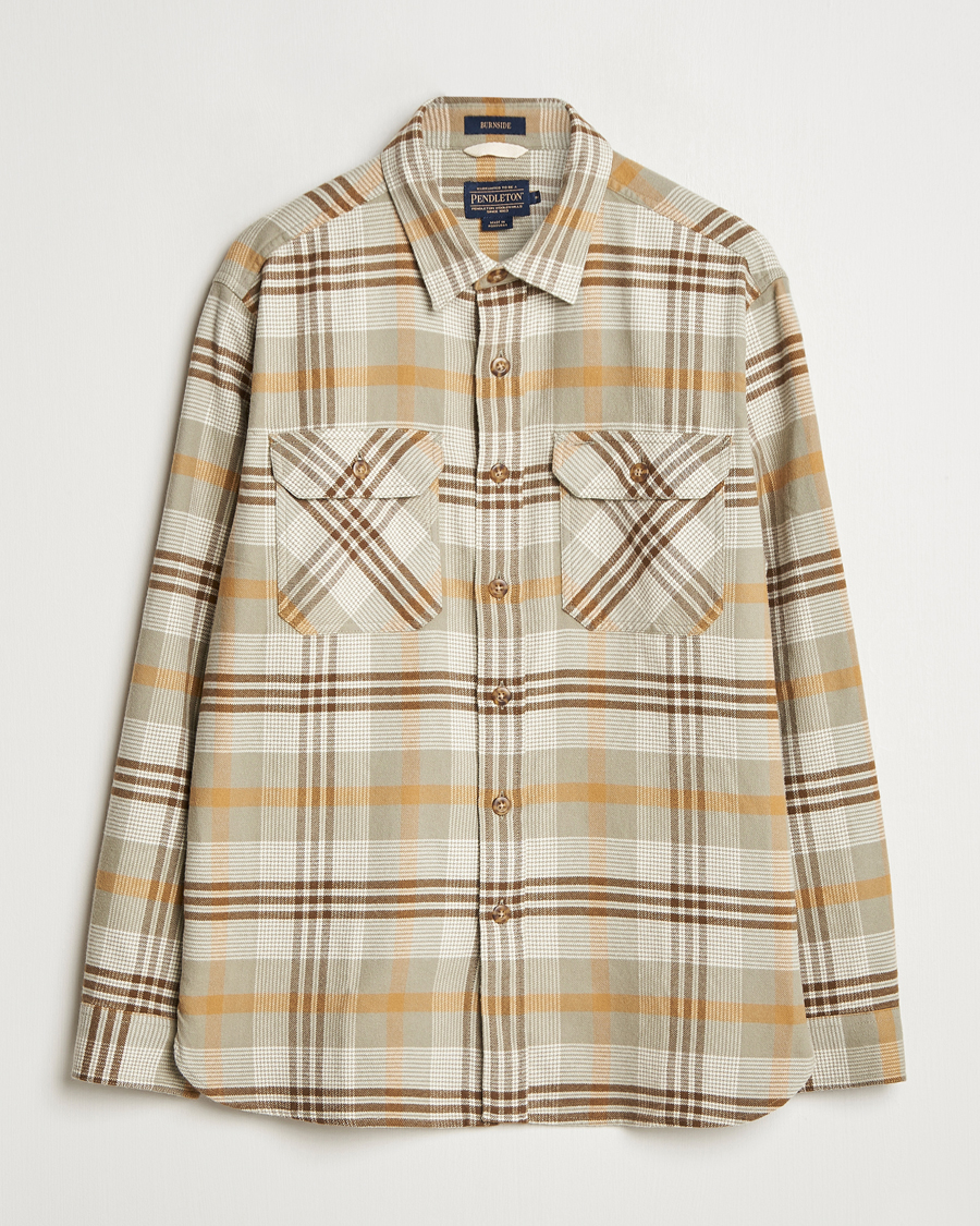 Homme | Chemises | Pendleton | Burnside Flannel Shirt Tan Plaid