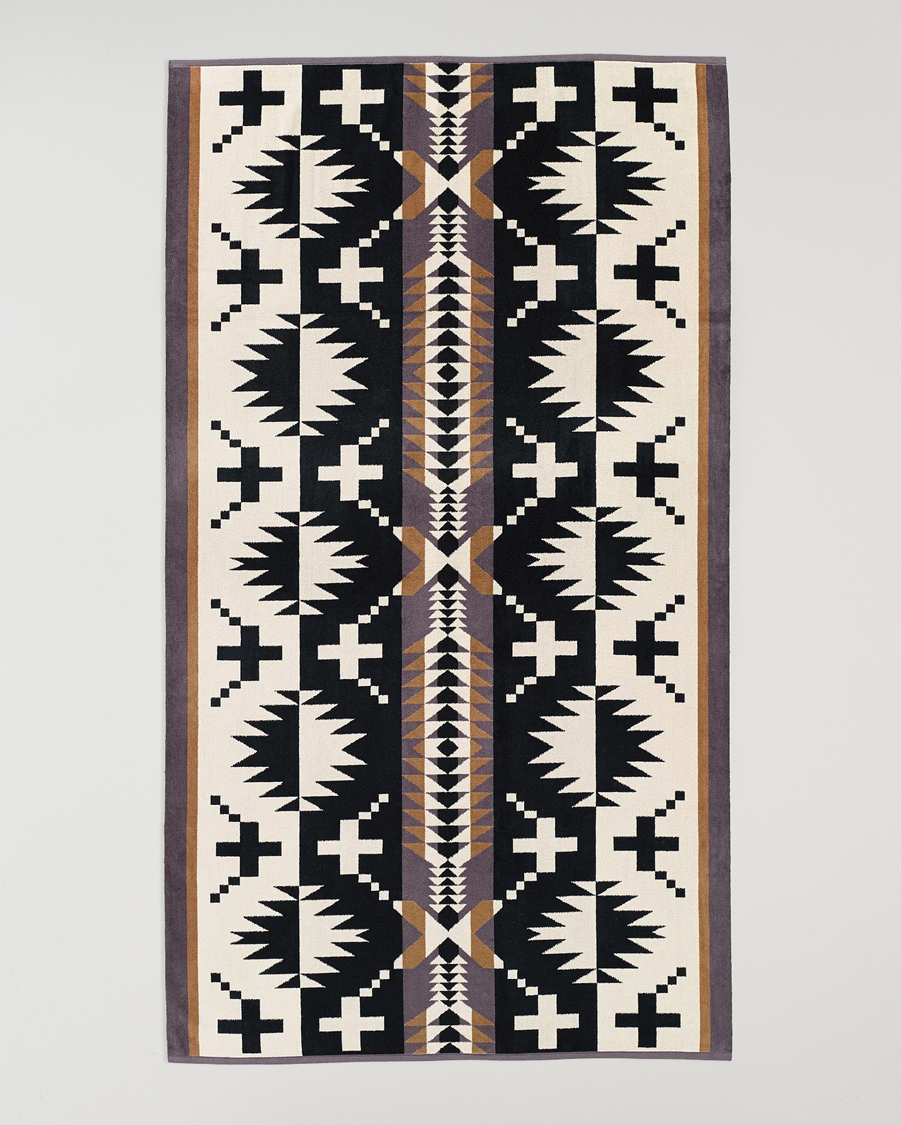 Homme | Pendleton Jacquard Spa Towel Spider Rock Black | Pendleton | Jacquard Spa Towel Spider Rock Black