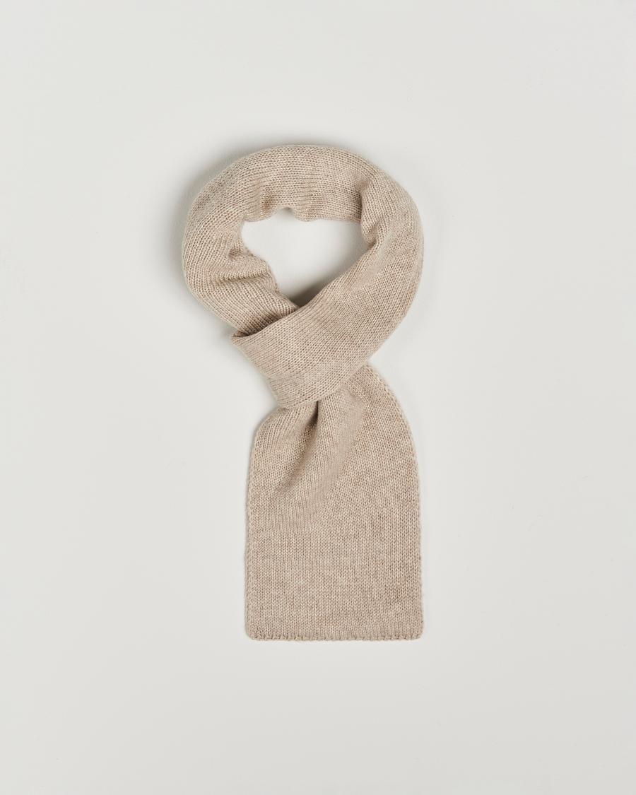 Homme | Piacenza Cashmere Short Loop Cashmere Scarf Light Beige | Piacenza Cashmere | Short Loop Cashmere Scarf Light Beige
