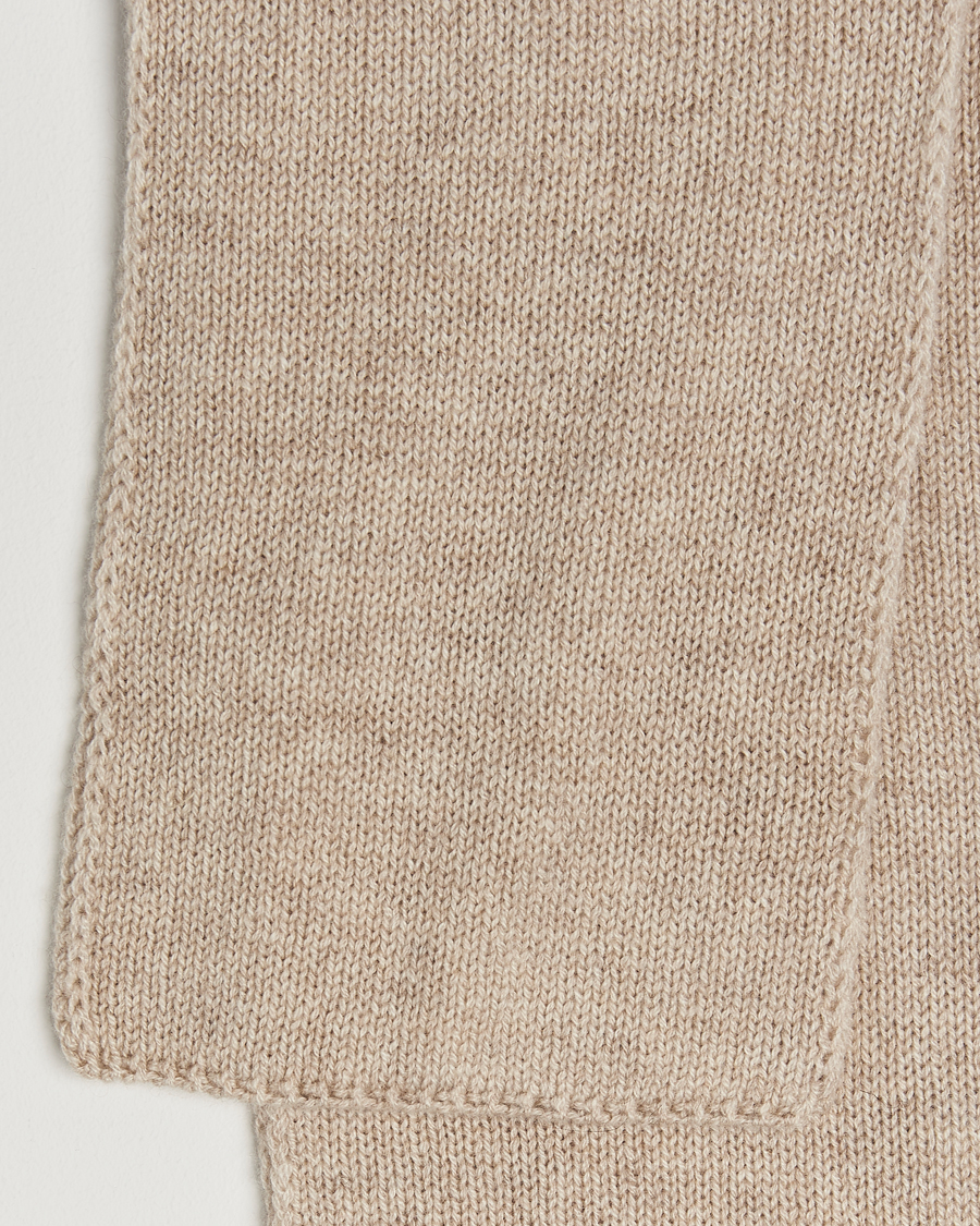 Homme | Piacenza Cashmere Short Loop Cashmere Scarf Light Beige | Piacenza Cashmere | Short Loop Cashmere Scarf Light Beige