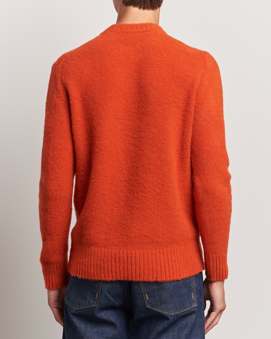 Homme | Pulls Et Tricots | Piacenza Cashmere | Brushed Wool Crew Neck Orange
