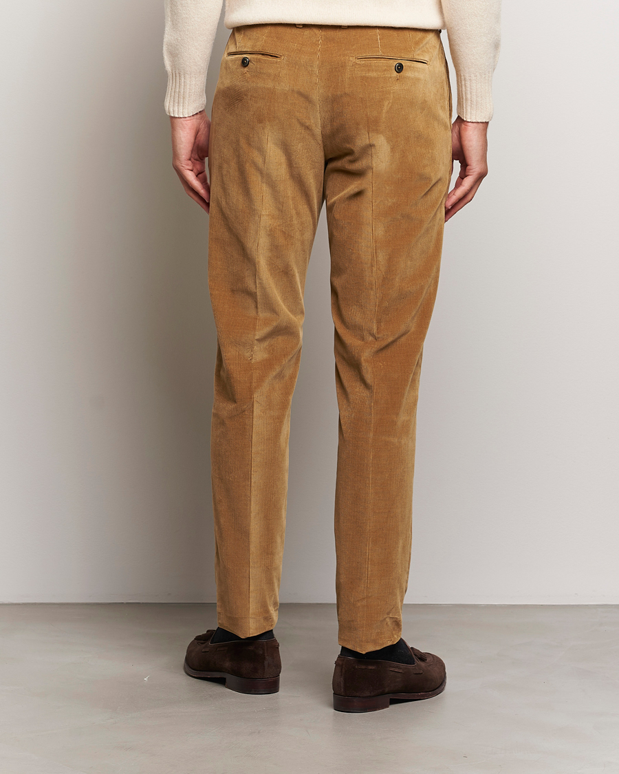 Homme | Pantalons | PT01 | Slim Fit Corduroy Trousers Brown