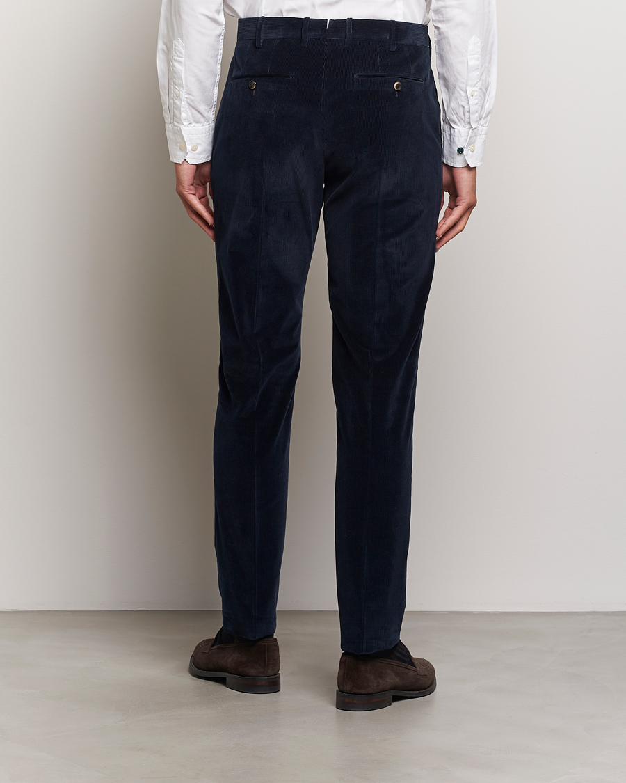 Homme | Pantalons | PT01 | Slim Fit Corduroy Trousers Navy