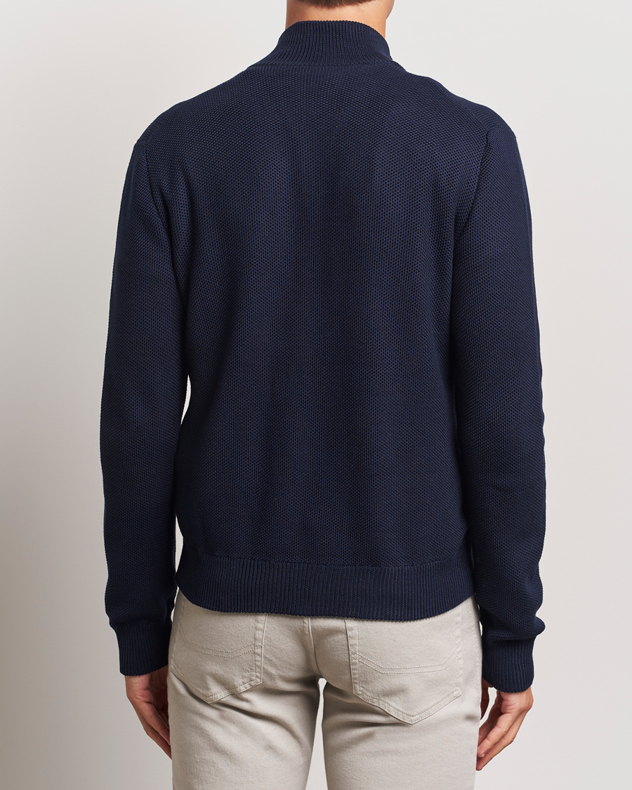 Homme | Pulls Et Tricots | Ralph Lauren Purple Label | Cotton/Silk Full Zip Sweater Navy